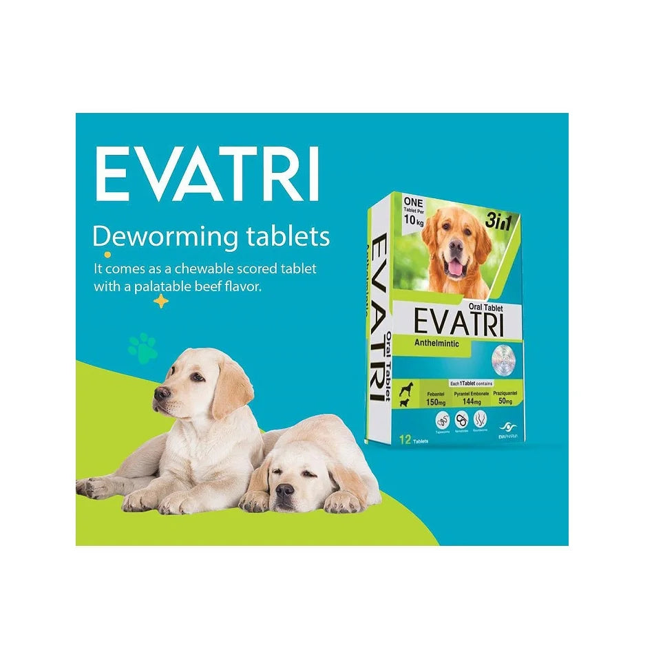 EVATRI® Dog Deworming Tablets