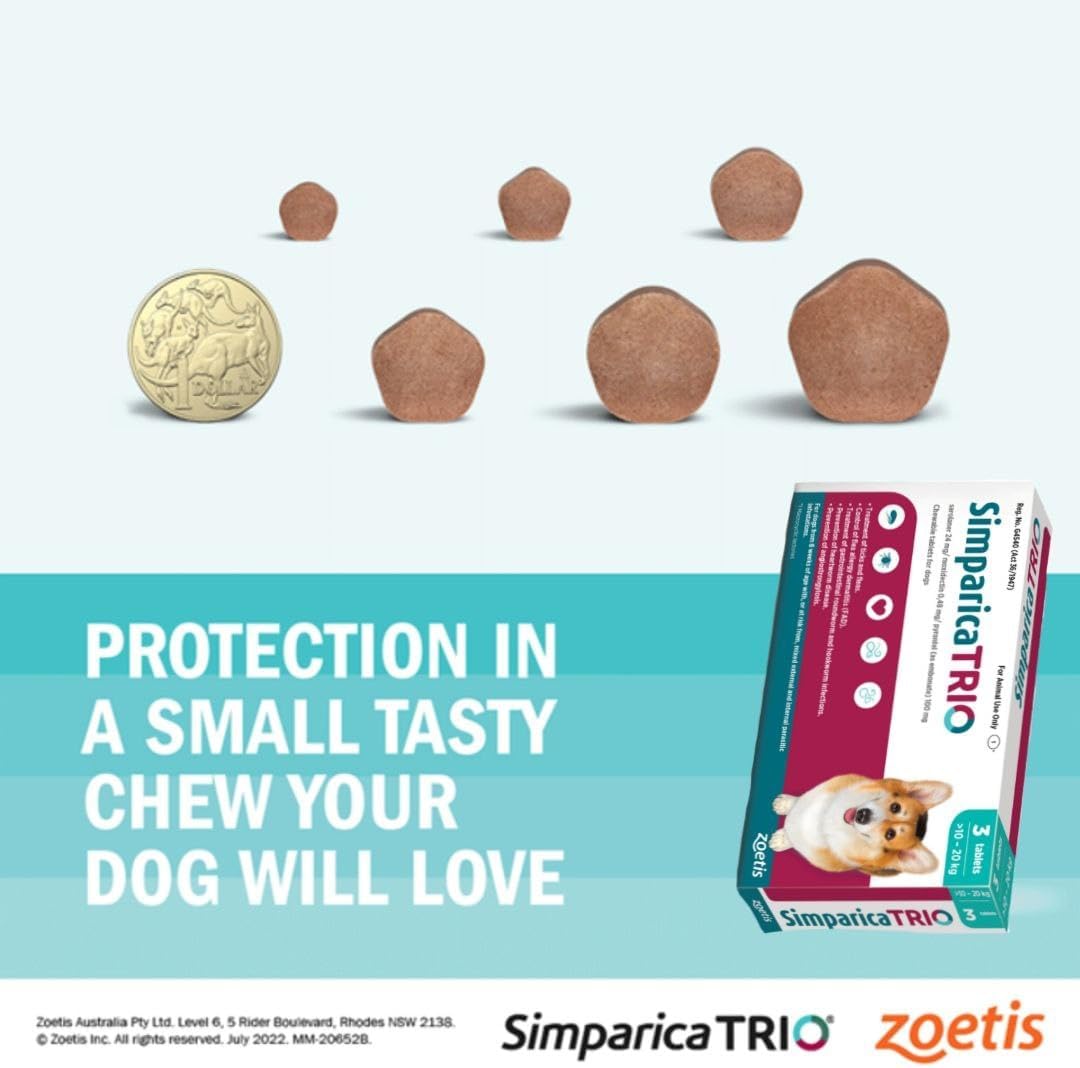 Simparica TRIO® Chewable Tablet – Complete Monthly Parasite Protection