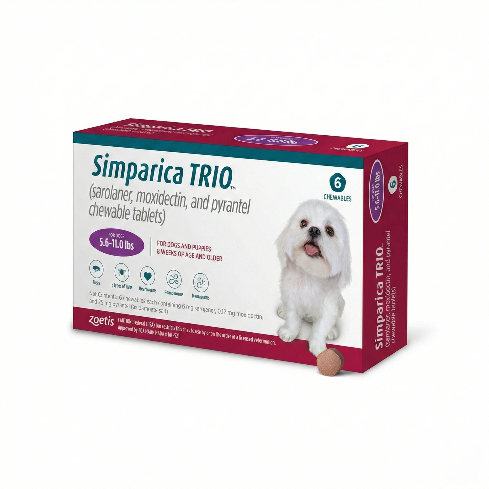 Simparica TRIO® Chewable Tablet – Complete Monthly Parasite Protection