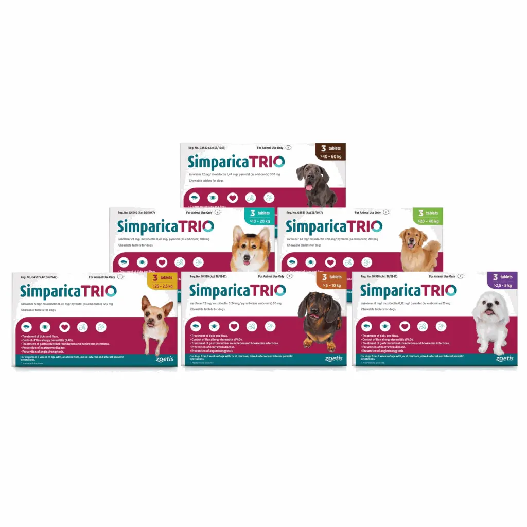 Simparica TRIO® Chewable Tablet – Complete Monthly Parasite Protection