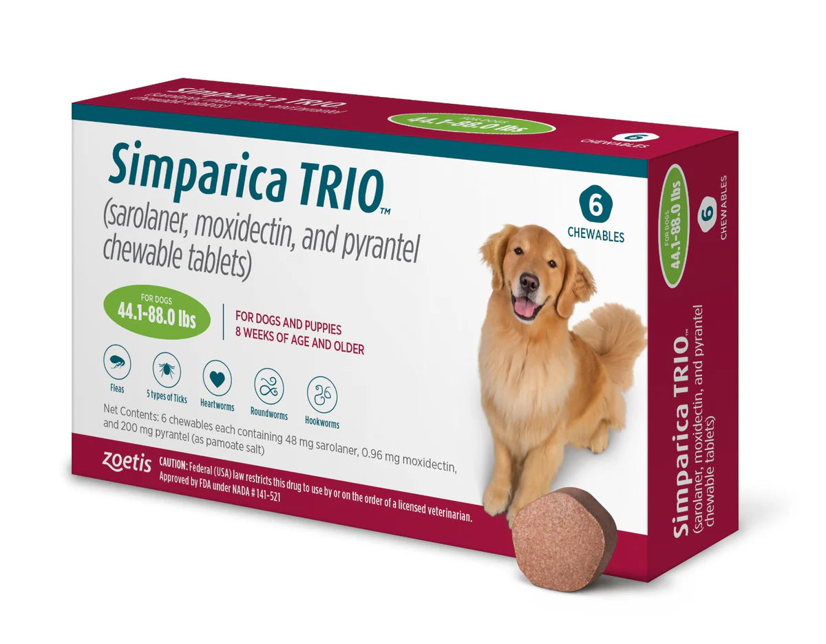 Simparica TRIO® Chewable Tablet – Complete Monthly Parasite Protection